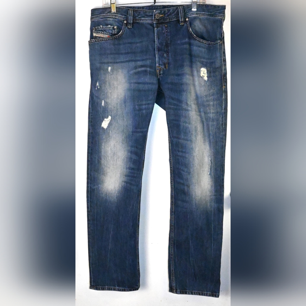 Diesel Industries "SAFADO" Button Fly 36x31, Pre-owned Durability Distressed